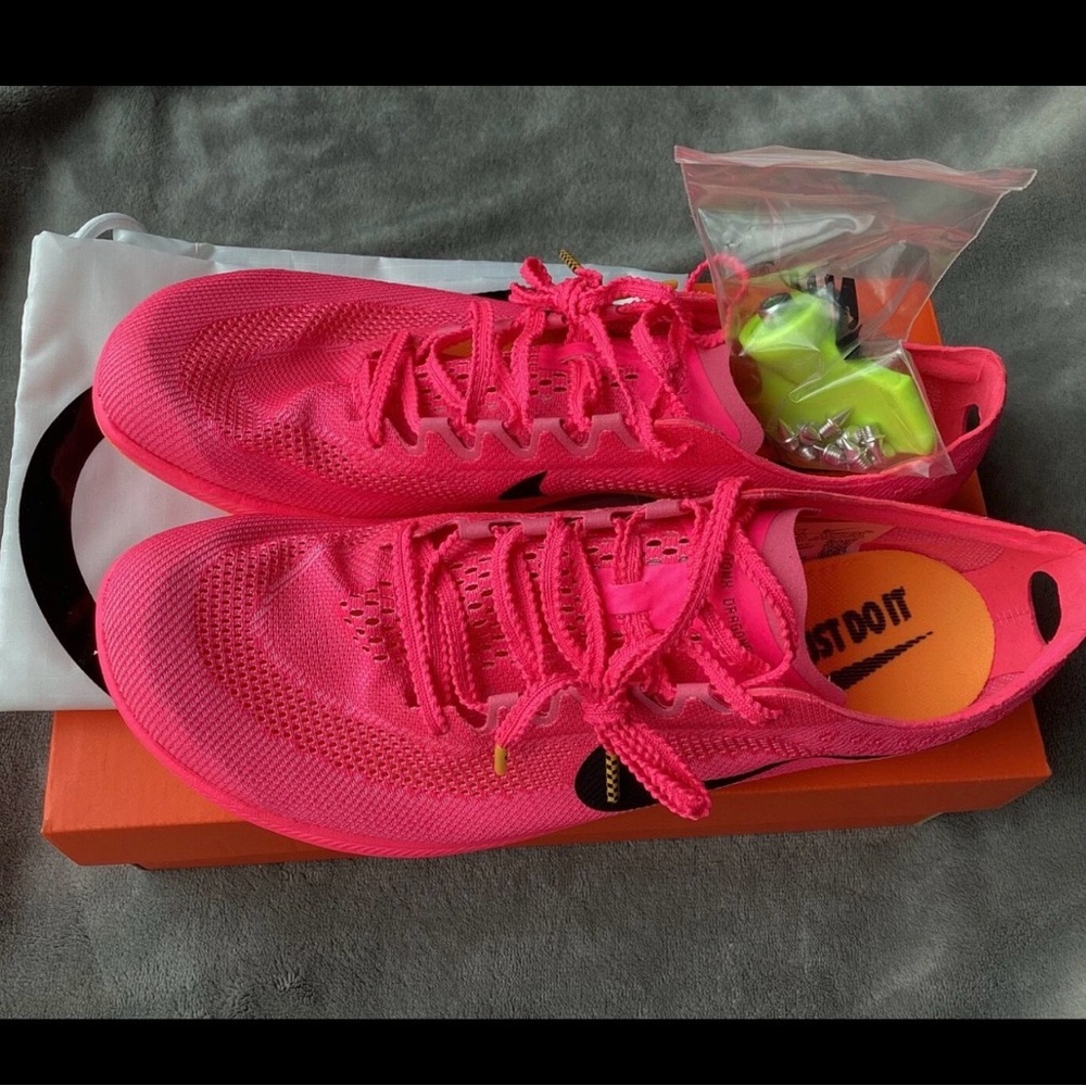 Nike ZoomX Dragonfly For Men 11.5 and Women 13 Track and Field Pink/Black/Orange
